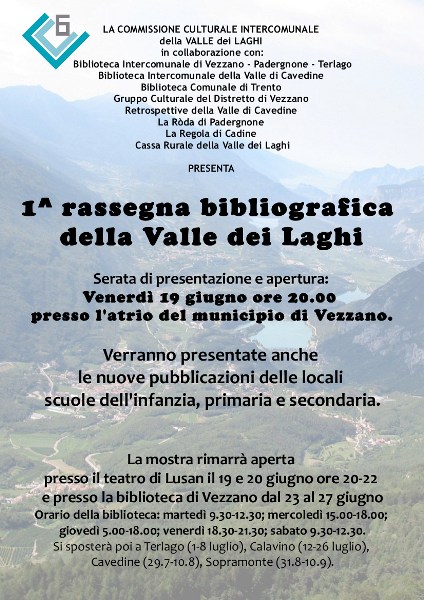 locandina rassegna bibliografica Vezzano