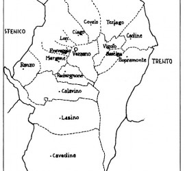 mappa del Distretto di Vezzano